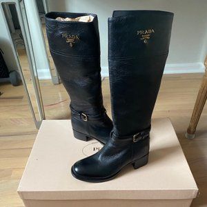 PRADA - Calzature Donna Black Boots (Sz 40)